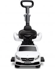 Машинка для катання Caretero (Toyz) Mercedes AMG C63 з батьківською ручкою White